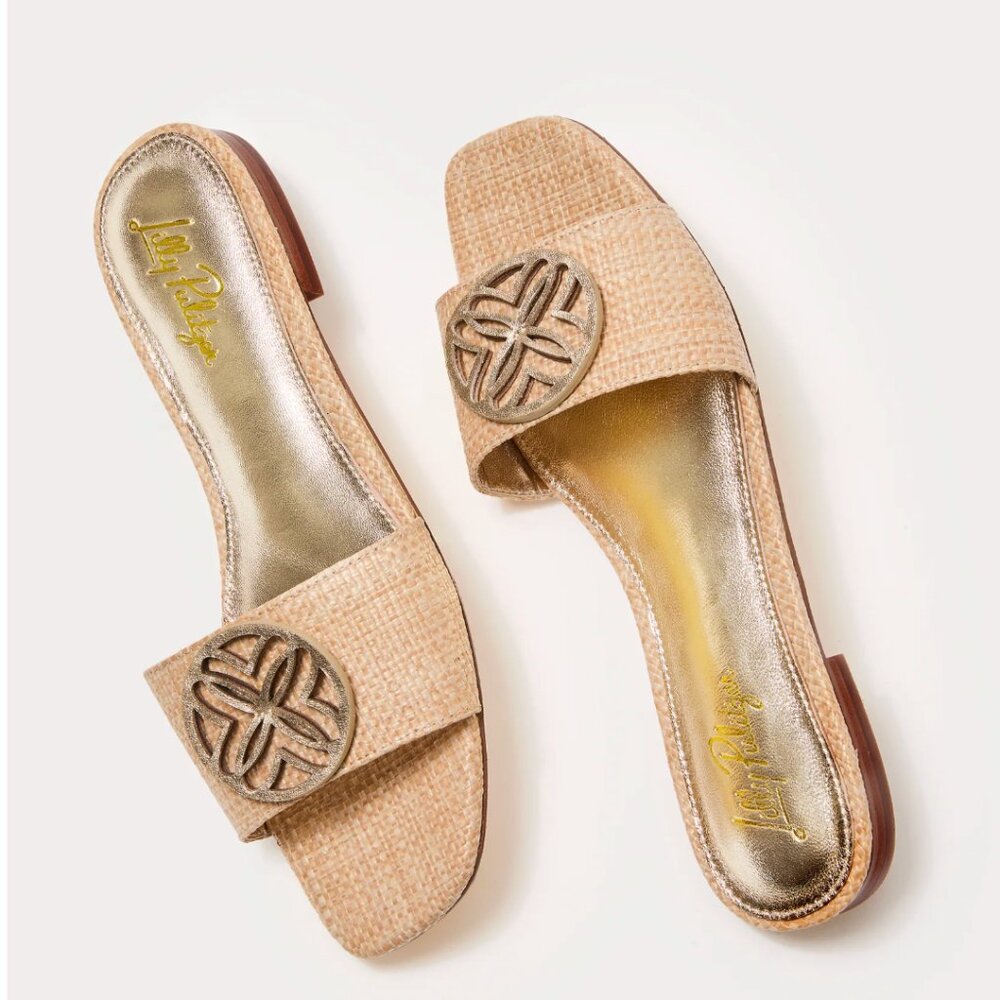 Lilly Pulitzer Nessa Slide Natural - Picture 3 of 11